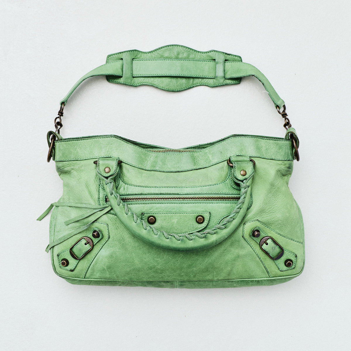 BALENCIAGA CLASSIC CITY BAG IN CHÈVRE GOATSKIN