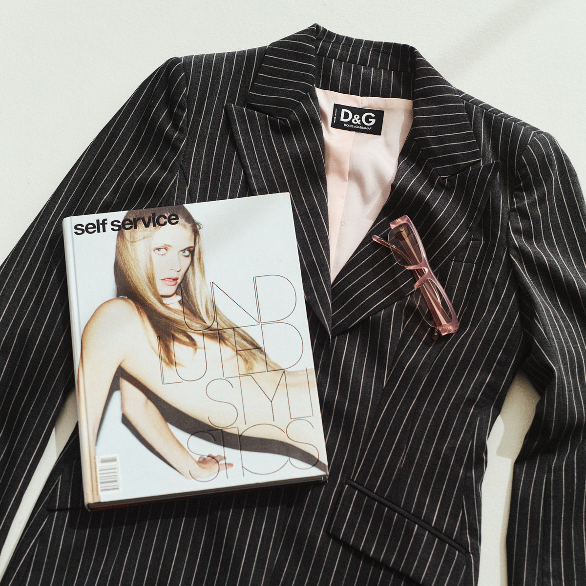 DOLCE & GABBANA PINSTRIPE SUIT JACKET