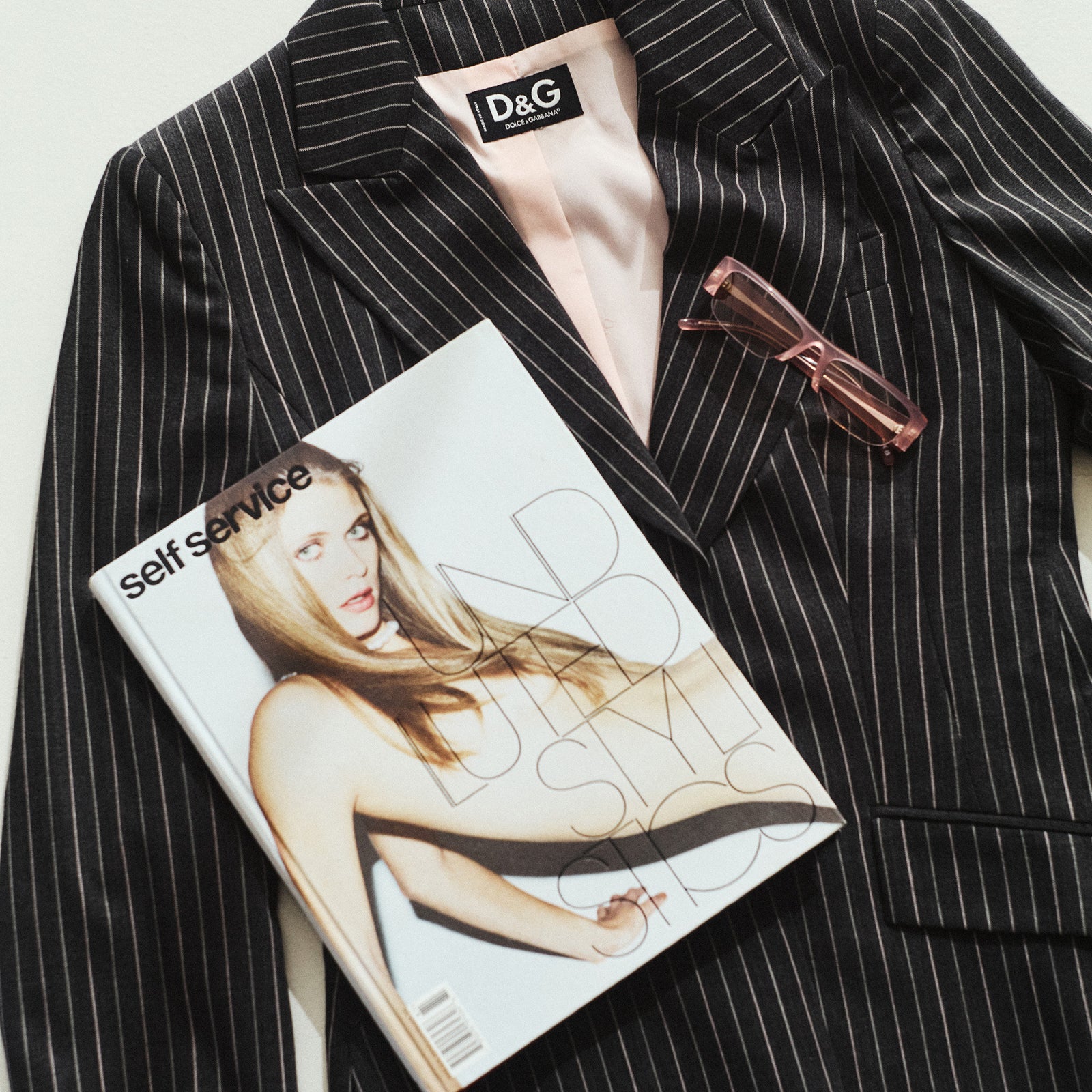 DOLCE & GABBANA PINSTRIPE SUIT JACKET