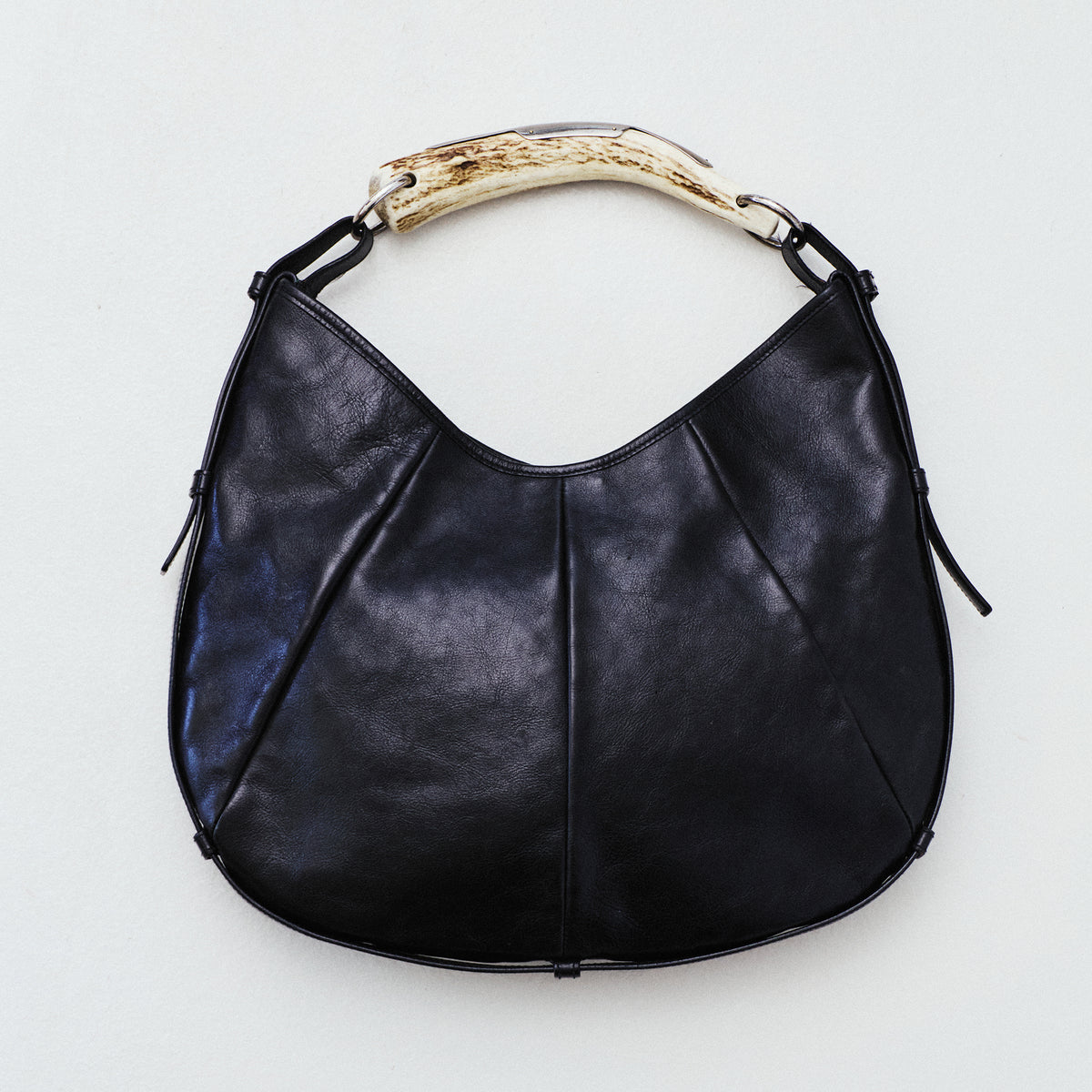 YVES SAINT LAURENT RIVE GAUCHE MOMBASA HORN HANDLE BAG