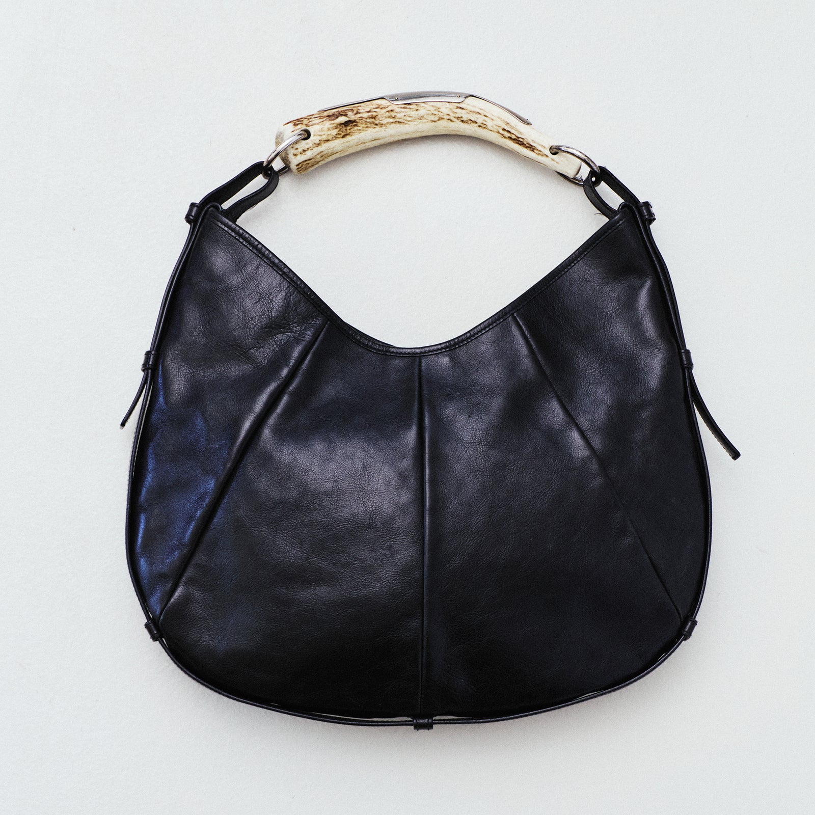 YVES SAINT LAURENT RIVE GAUCHE MOMBASA HORN HANDLE BAG