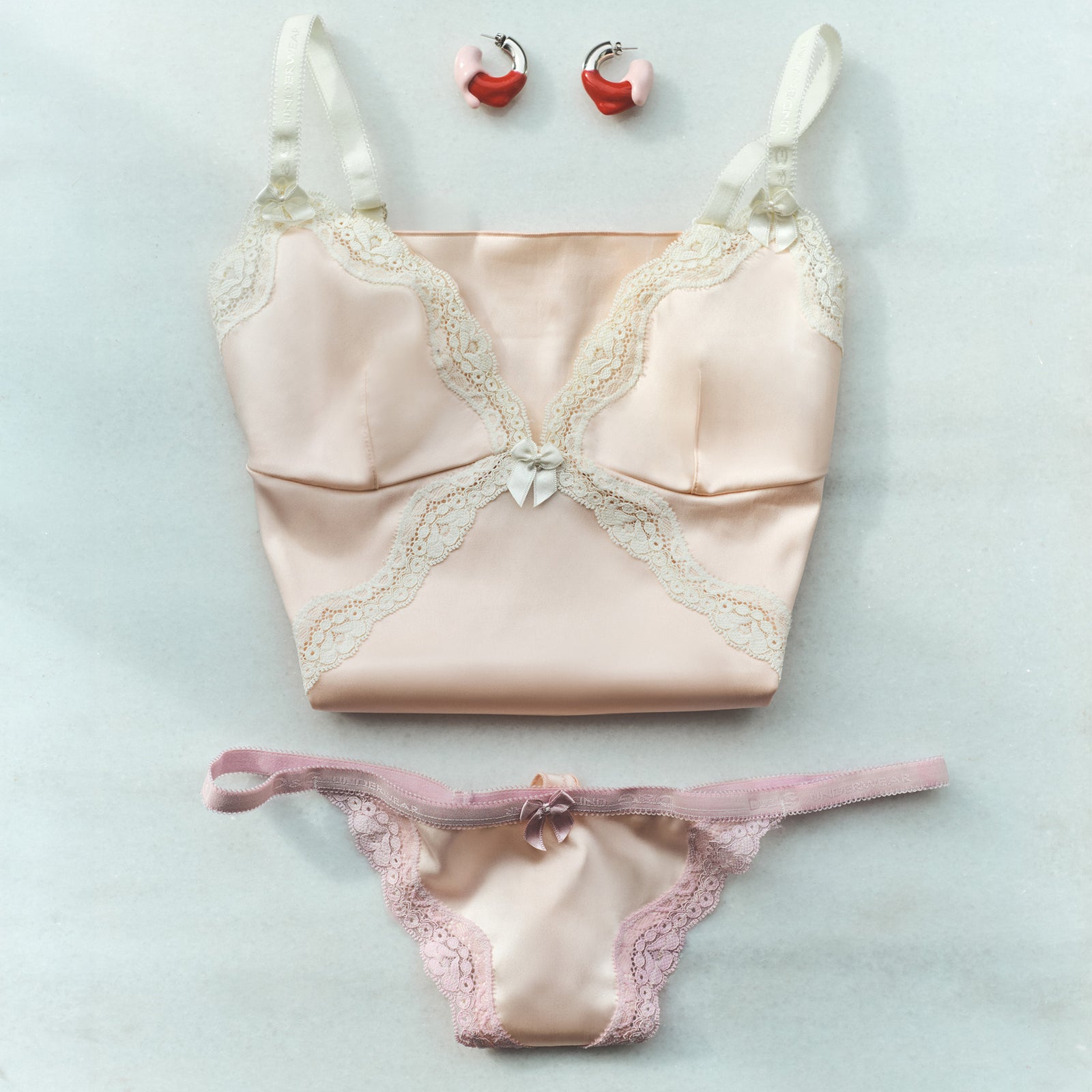 DOLCE & GABBANA PINK LINGERIE SET